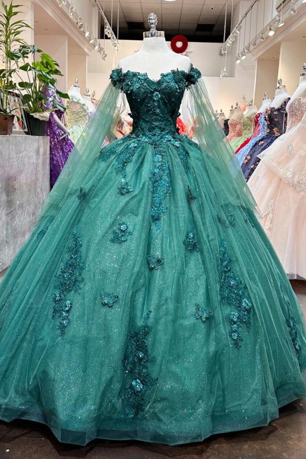 Red Sweetheart Lace Long Sleeve Lace-Up Back Train Prom Dress - Chloe Dress