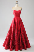 Red A-Line Sweetheart Prom Gown - Chloe Dress