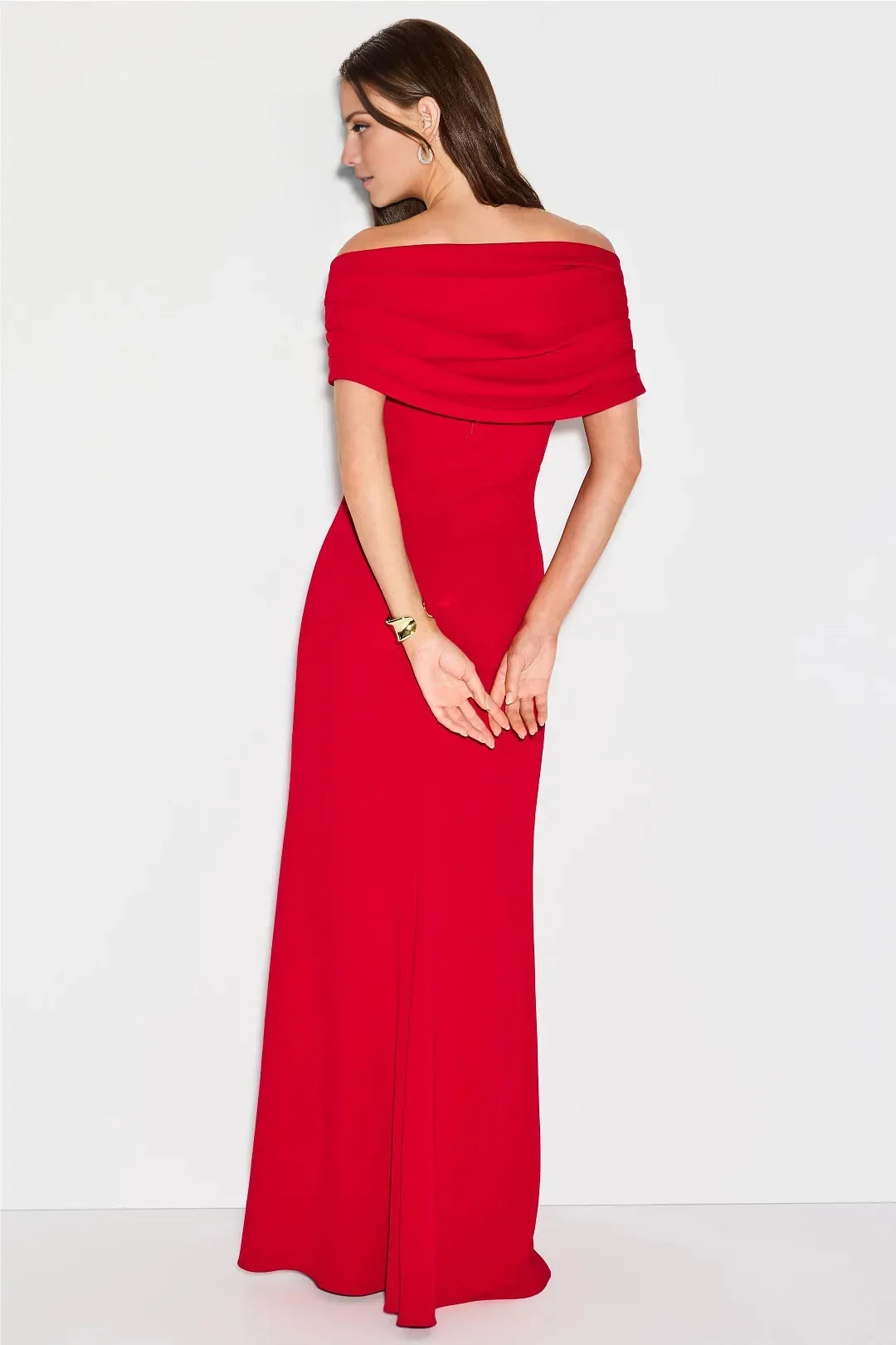 A-Line Off-Shoulder Sleeveless Floor-Length Evening Dress - Chloe Dress