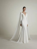 Mermaid Long Sleeve Floor-Length Wedding Dress - Chloe Dress