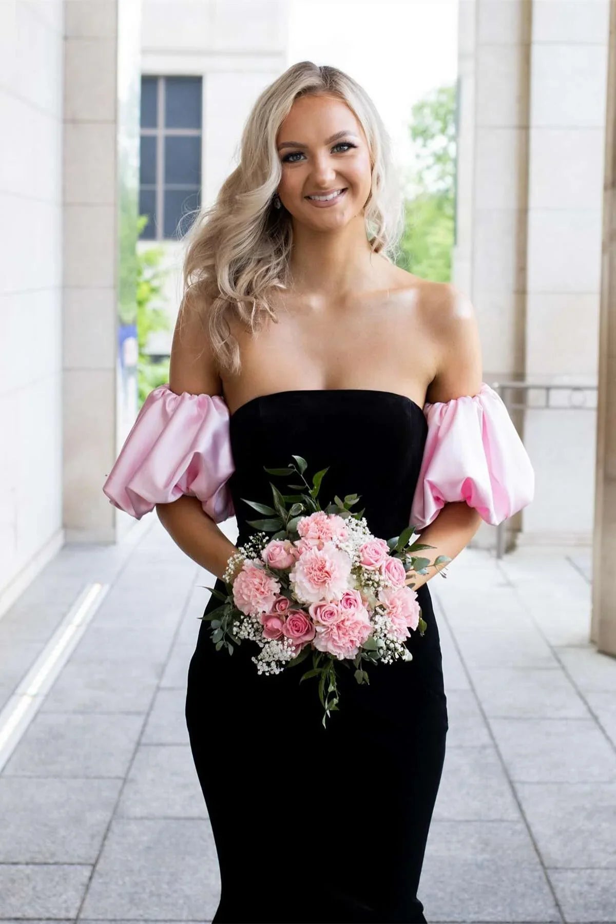 Black Mermaid Velvet Floor-Length Evening Dress - Chloe Dress