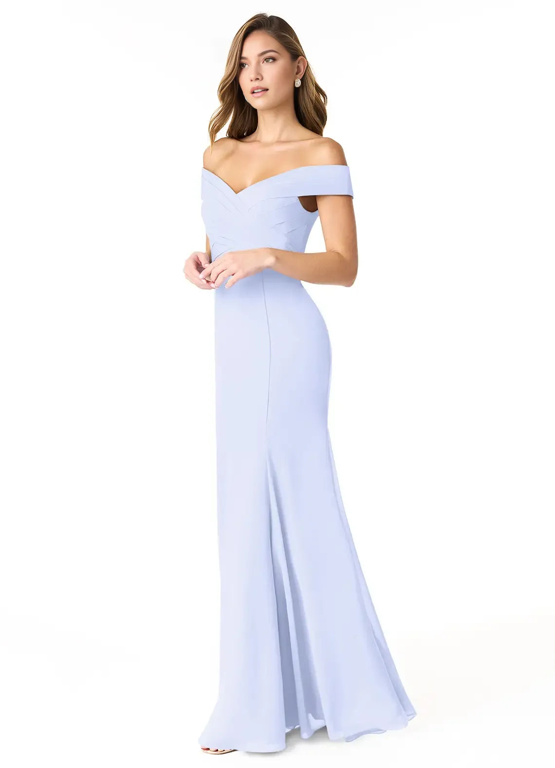 Mermaid Sleeveless Zipper Back Floor-Length Wedding Dress - Chloe Dress