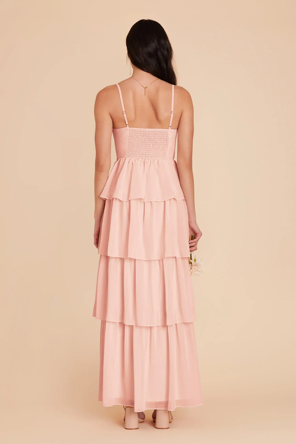 Sweetheart Chiffon Tiered Floor-Length Wedding Dress - Chloe Dress