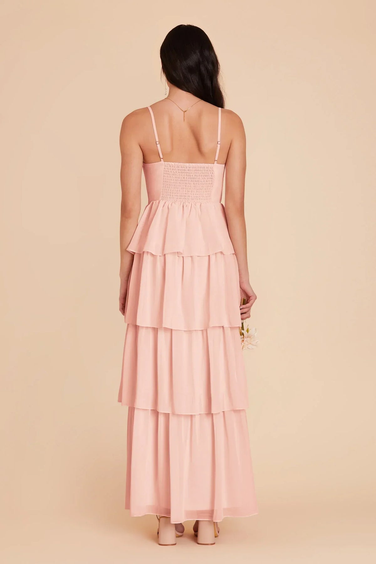 Sweetheart Chiffon Tiered Floor-Length Wedding Dress - Chloe Dress