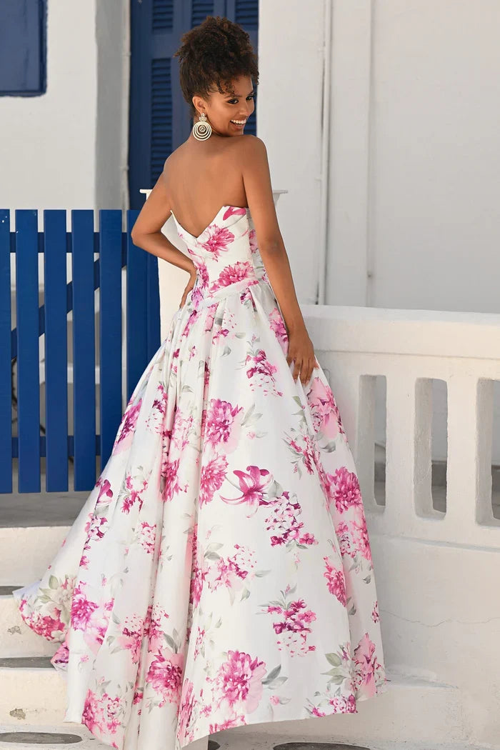 Ball Gown Sweetheart Satin Floor-Length Prom Gown - Chloe Dress