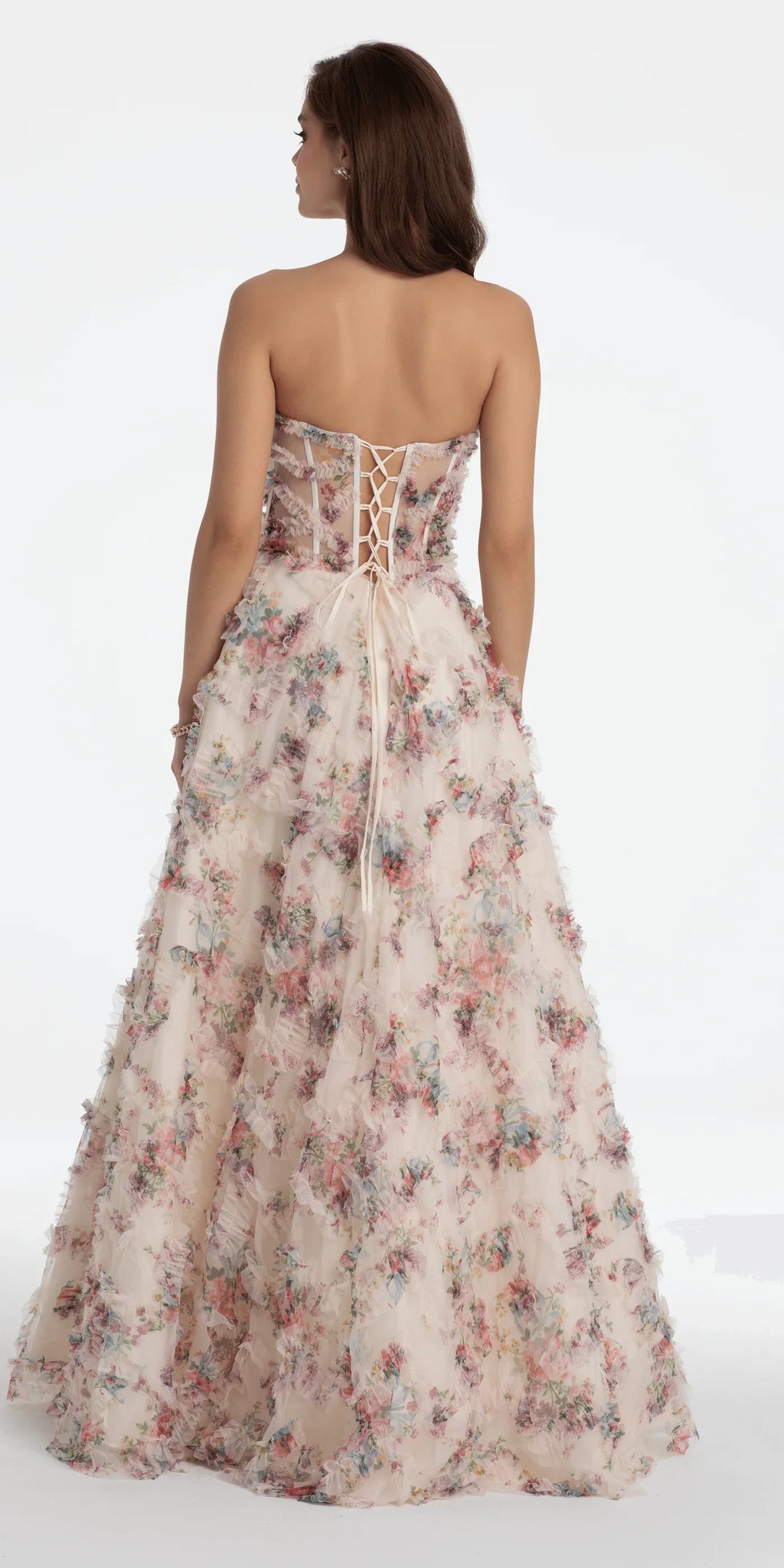 Sweetheart Tulle Ruffled Prom Dress - Chloe Dress