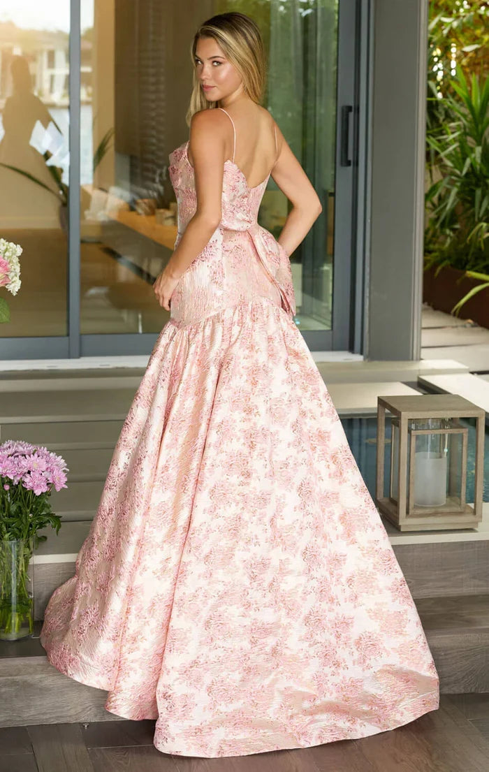 Mermaid Spaghetti Strap Lace Train Prom Gown - Chloe Dress