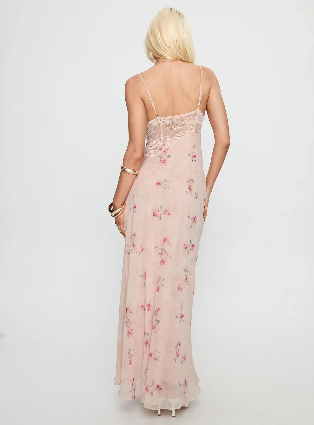 V-Neck Lace Floor-Length Prom Dress - Chloe Dress