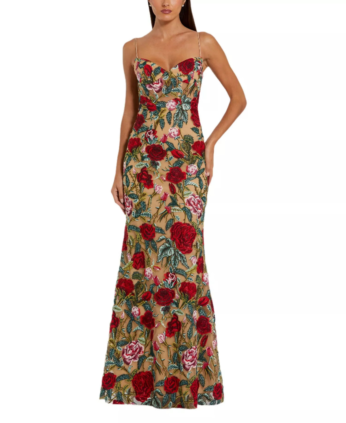 Mermaid Sweetheart Embroidered Floor-Length Prom Dress - Chloe Dress
