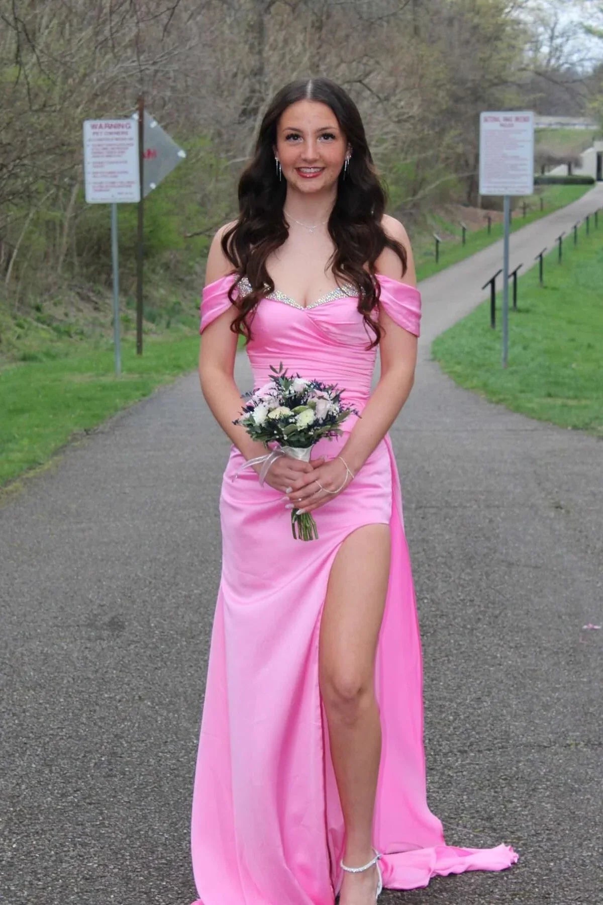 Mermaid Sweetheart Satin High Slit Prom Dress - Chloe Dress