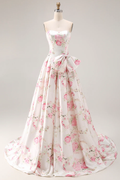 Strapless Satin Prom Dress - Chloe Dress