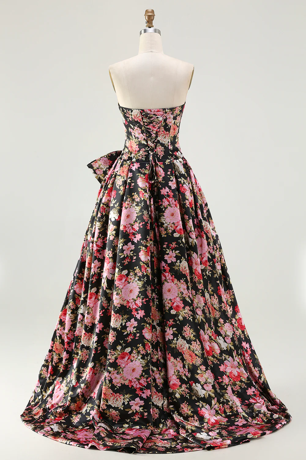 Strapless Satin Prom Dress - Chloe Dress