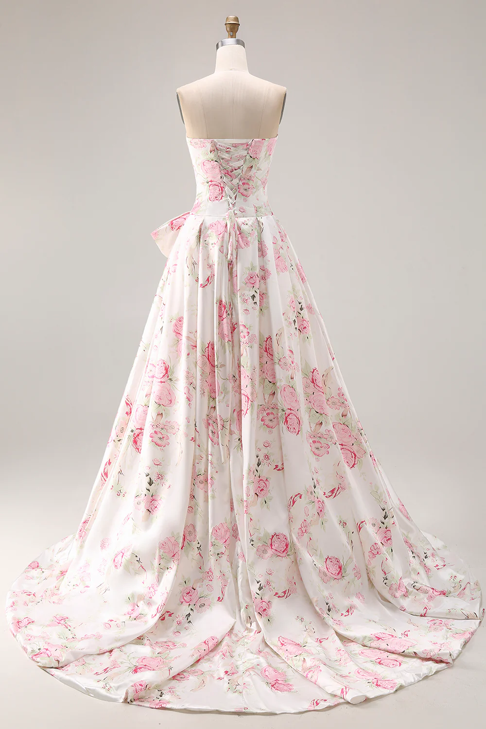 Strapless Satin Prom Dress - Chloe Dress