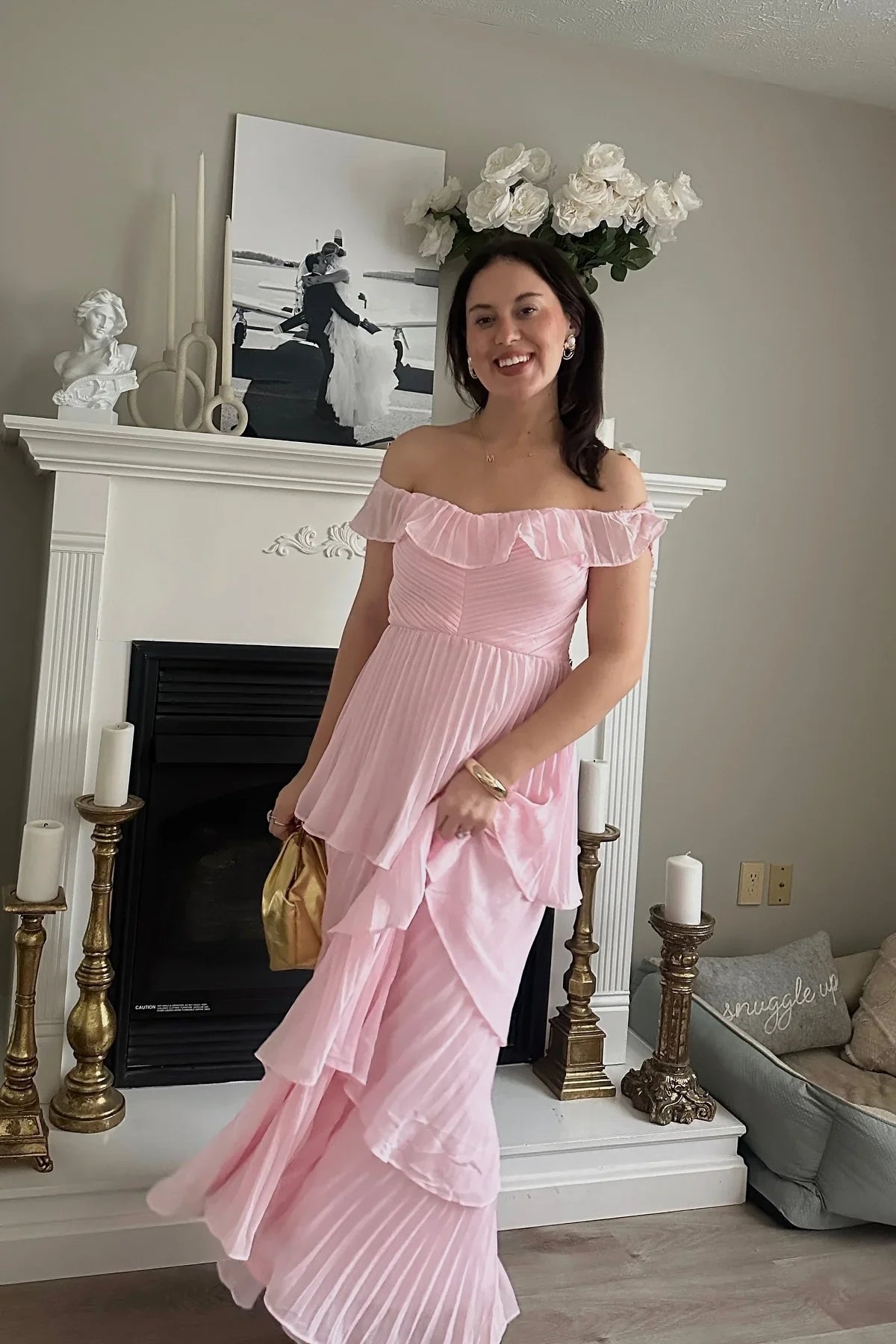 A-Line Sleeveless Ruffled Floor-Length Prom Dress - Chloe Dress
