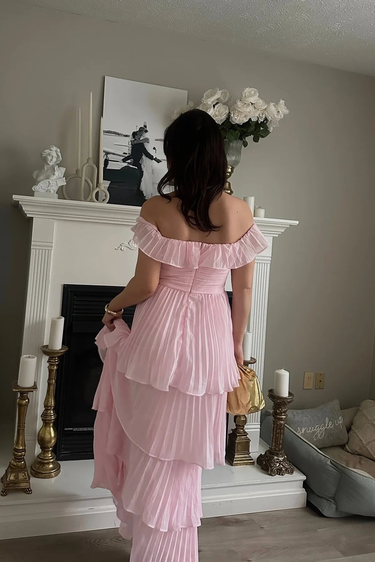 A-Line Sleeveless Ruffled Floor-Length Prom Dress - Chloe Dress