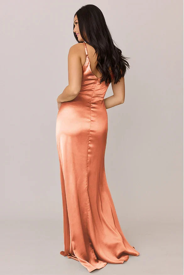 Mermaid V-Neck Floor-Length Wedding Dress - Chloe Dress