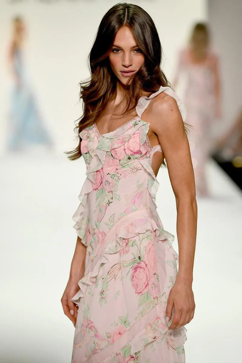 A-Line V-Neck Floor-Length Prom Dress - Chloe Dress