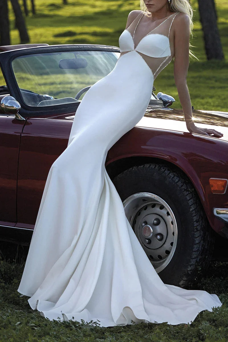 V-Neck Wedding Dress - Chloe Dress