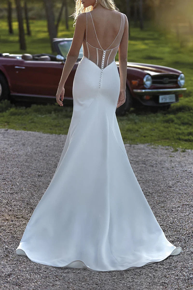 V-Neck Wedding Dress - Chloe Dress