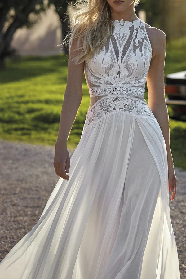 A-Line Lace Wedding Dress - Chloe Dress