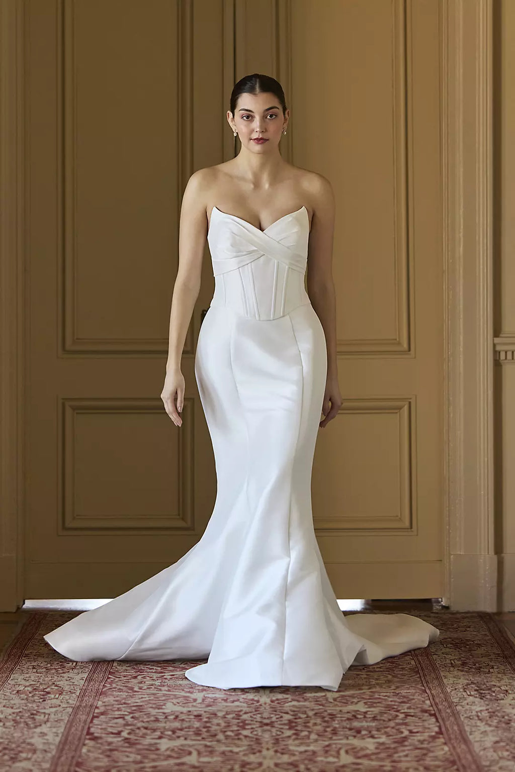 Mermaid Off-Shoulder Sleeveless Backless Floor-Length Wedding Dress - Chloe Dress