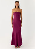 Mermaid Strapless Satin Sleeveless Backless Floor-Length Prom Dress - Chloe Dress