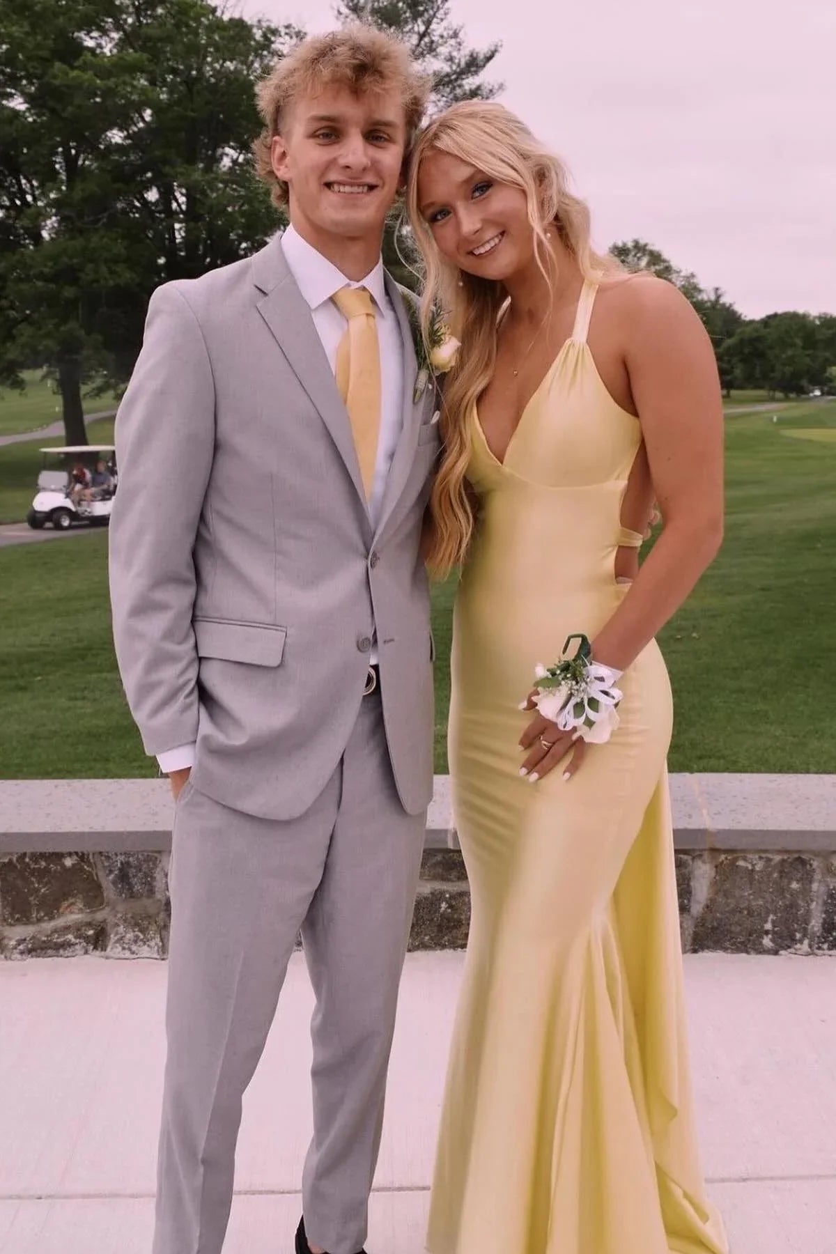Mermaid Sweetheart Satin Train Prom Dress - Chloe Dress