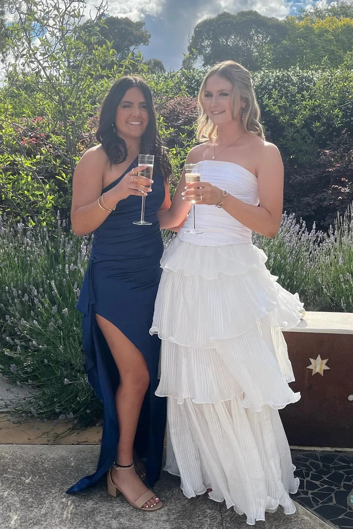 Mermaid One-Shoulder Satin High Slit Prom Dress - Chloe Dress
