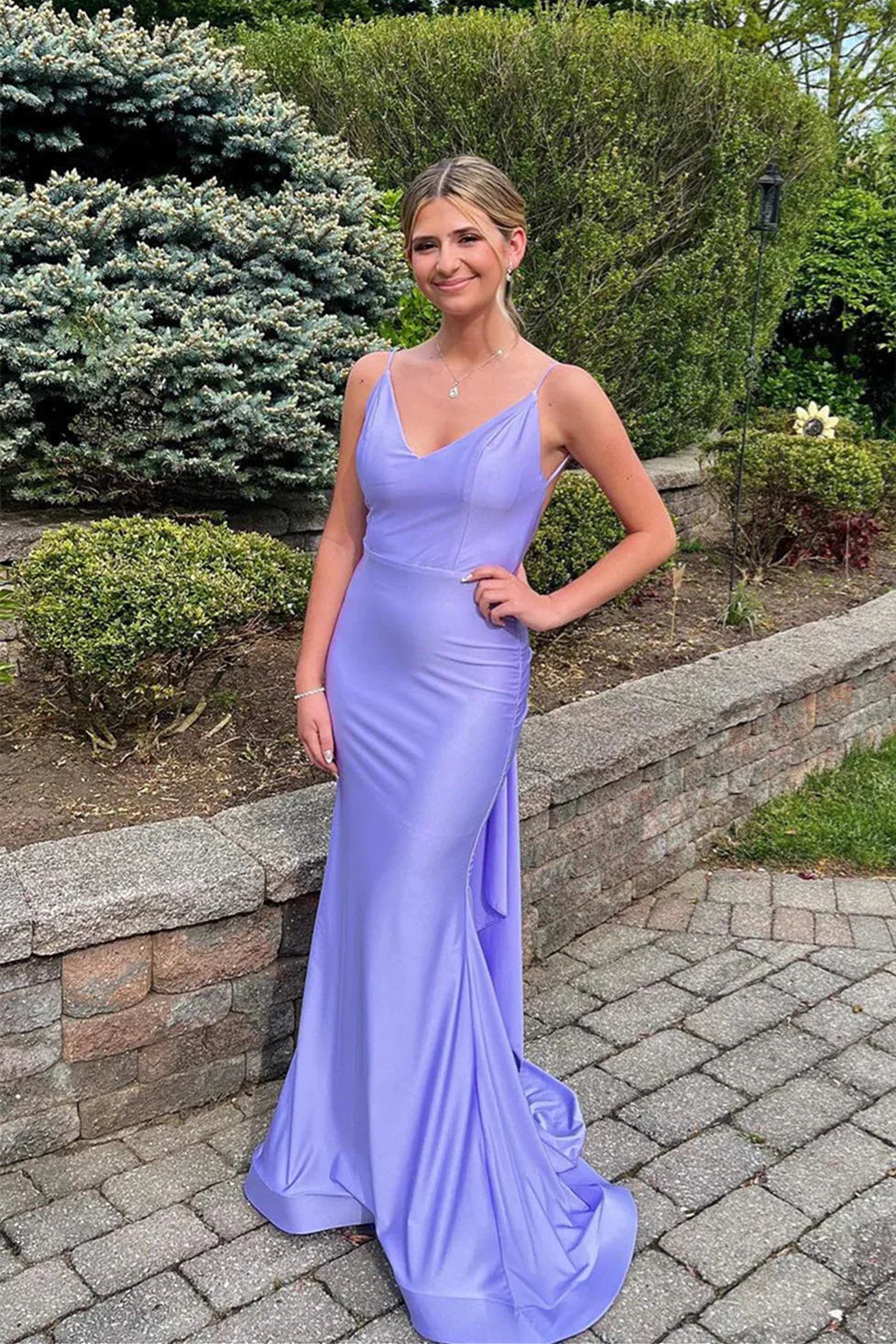 Sheath Sweetheart Satin Draped Floor-Length Prom Dress - Chloe Dress