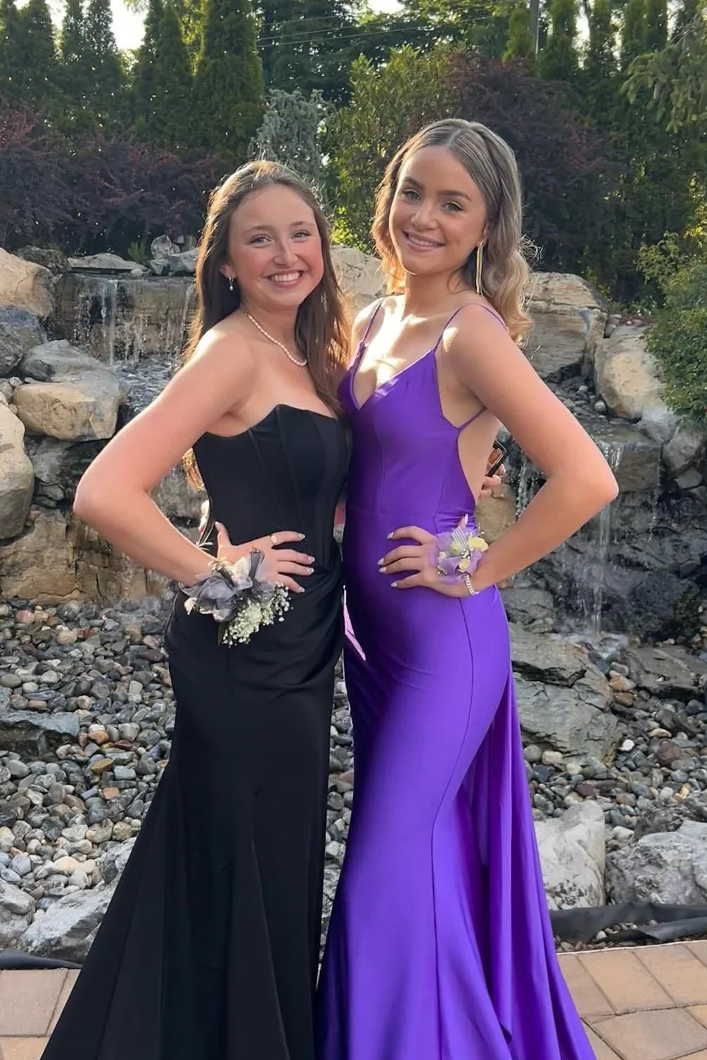 Sheath Sweetheart Satin Draped Floor-Length Prom Dress - Chloe Dress