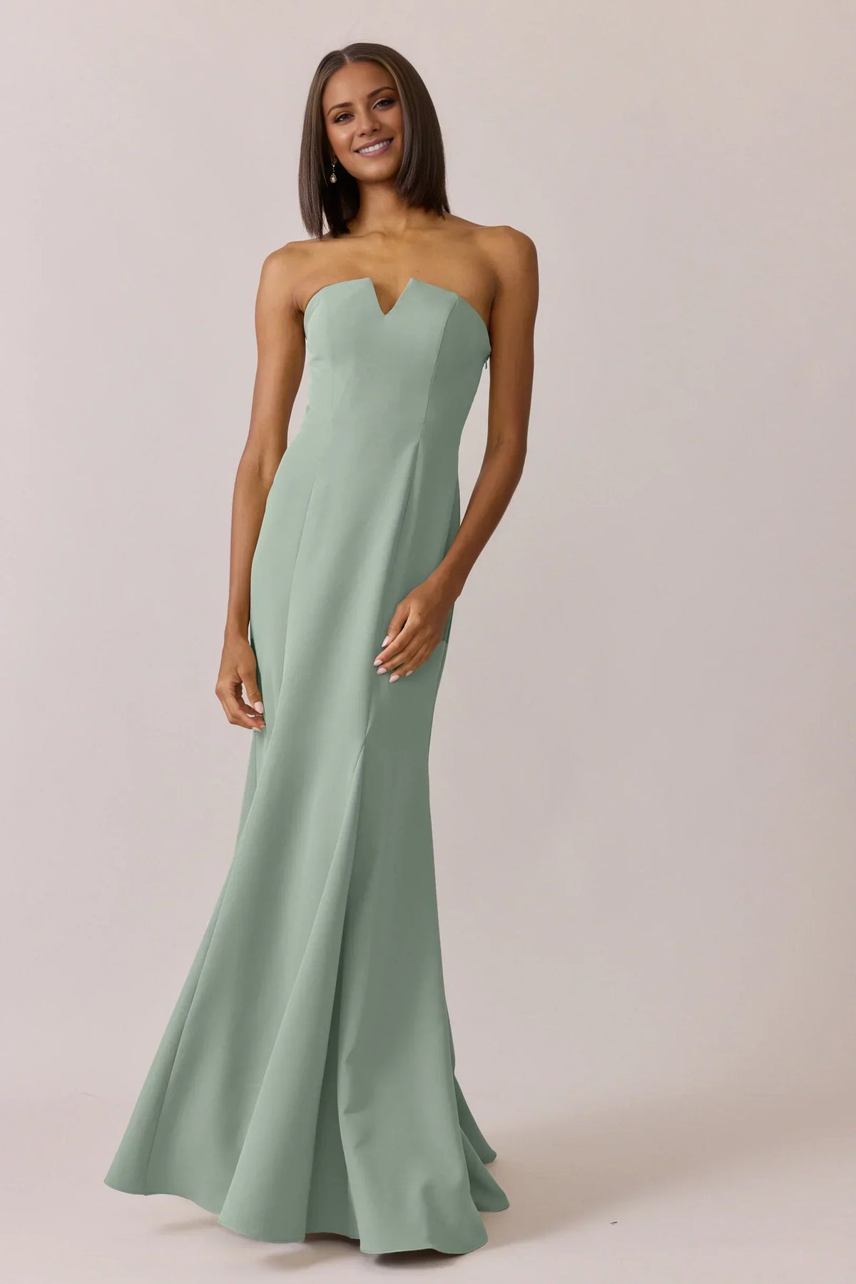 Sweetheart Satin Floor-Length Wedding Dress - Chloe Dress