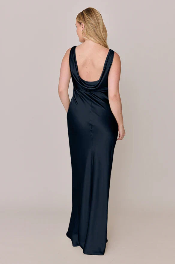 V-Neck Satin Wedding Dress - Chloe Dress