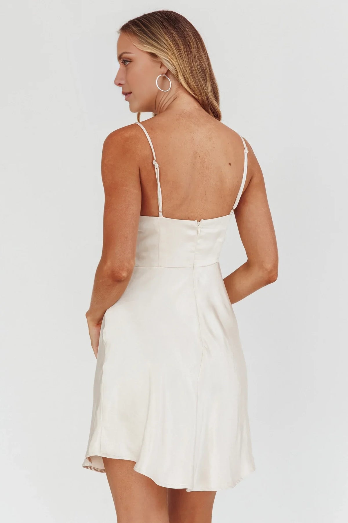 Sheath Square Neck Sleeveless Mini Homecoming Dress - Chloe Dress
