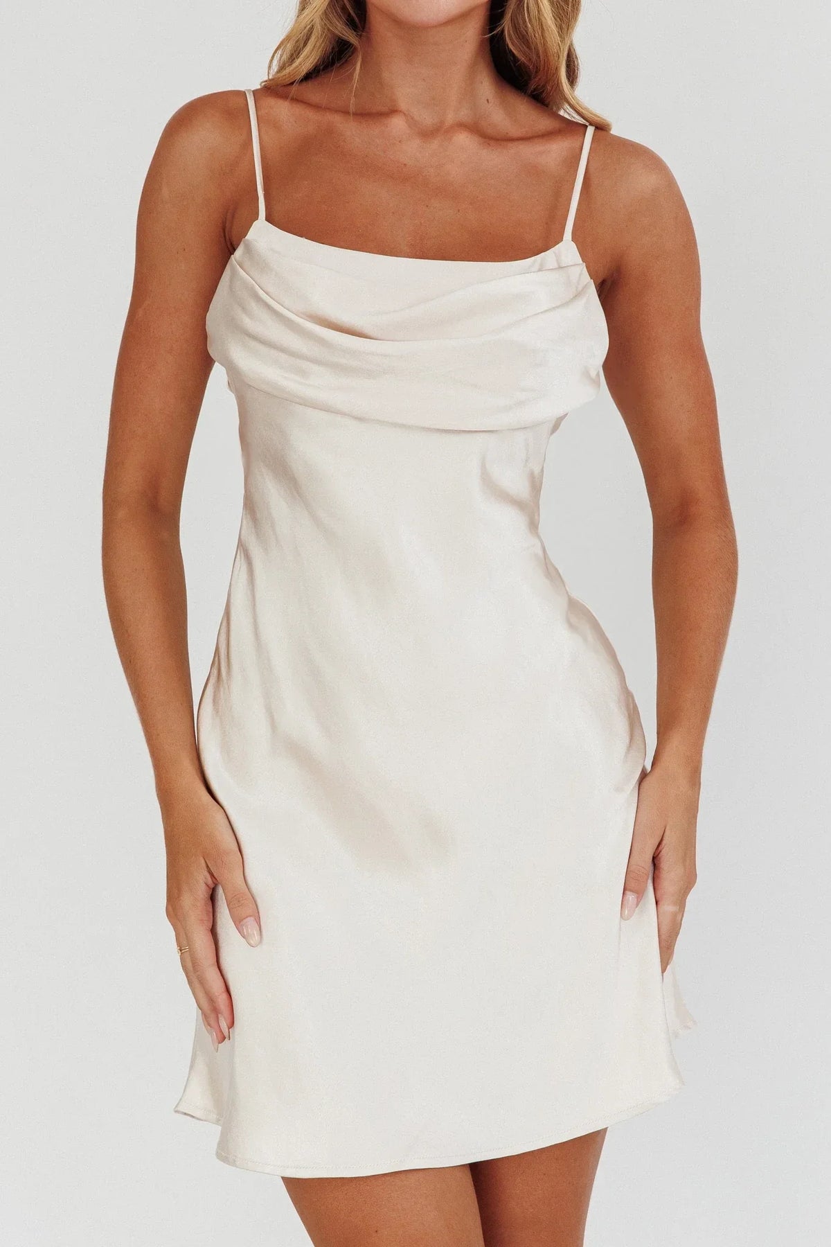 Sheath Square Neck Sleeveless Mini Homecoming Dress - Chloe Dress