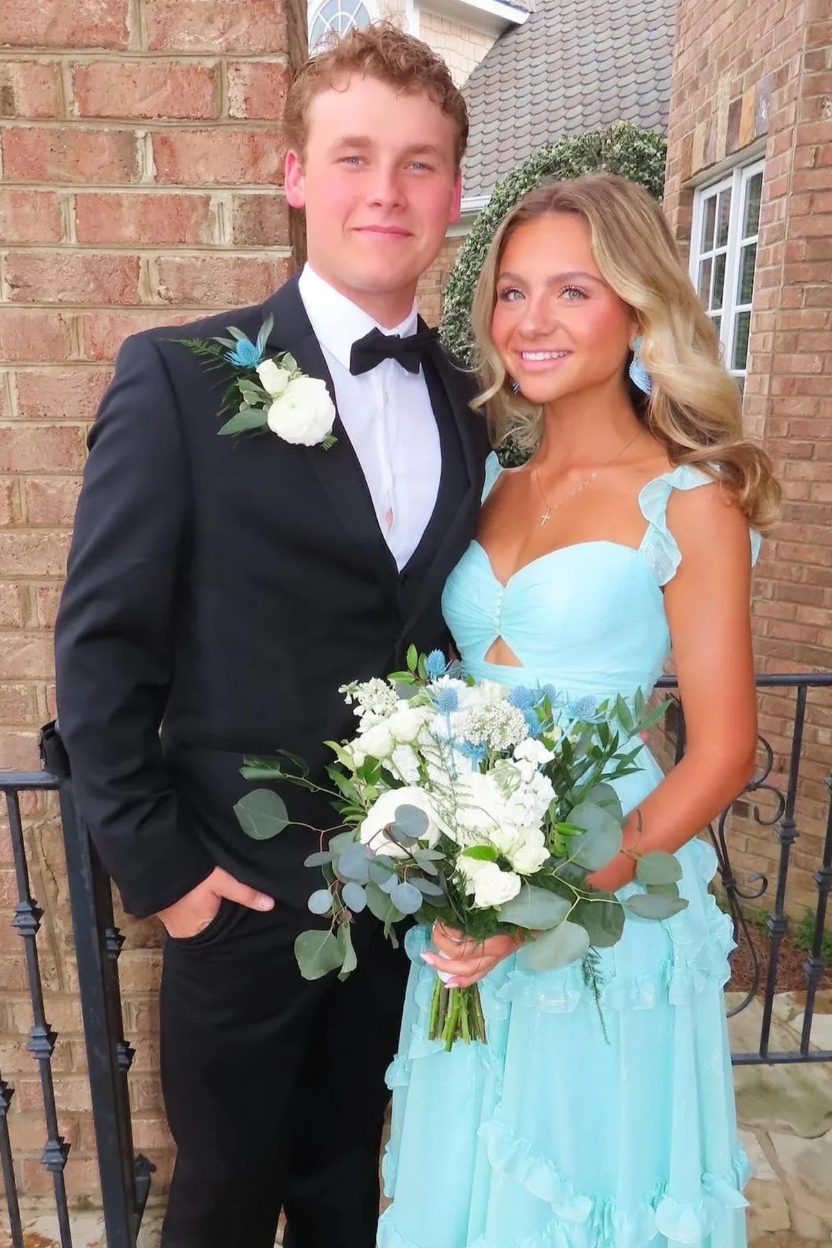 Green Sweetheart Chiffon Ruffled Floor-Length Prom Dress - Chloe Dress