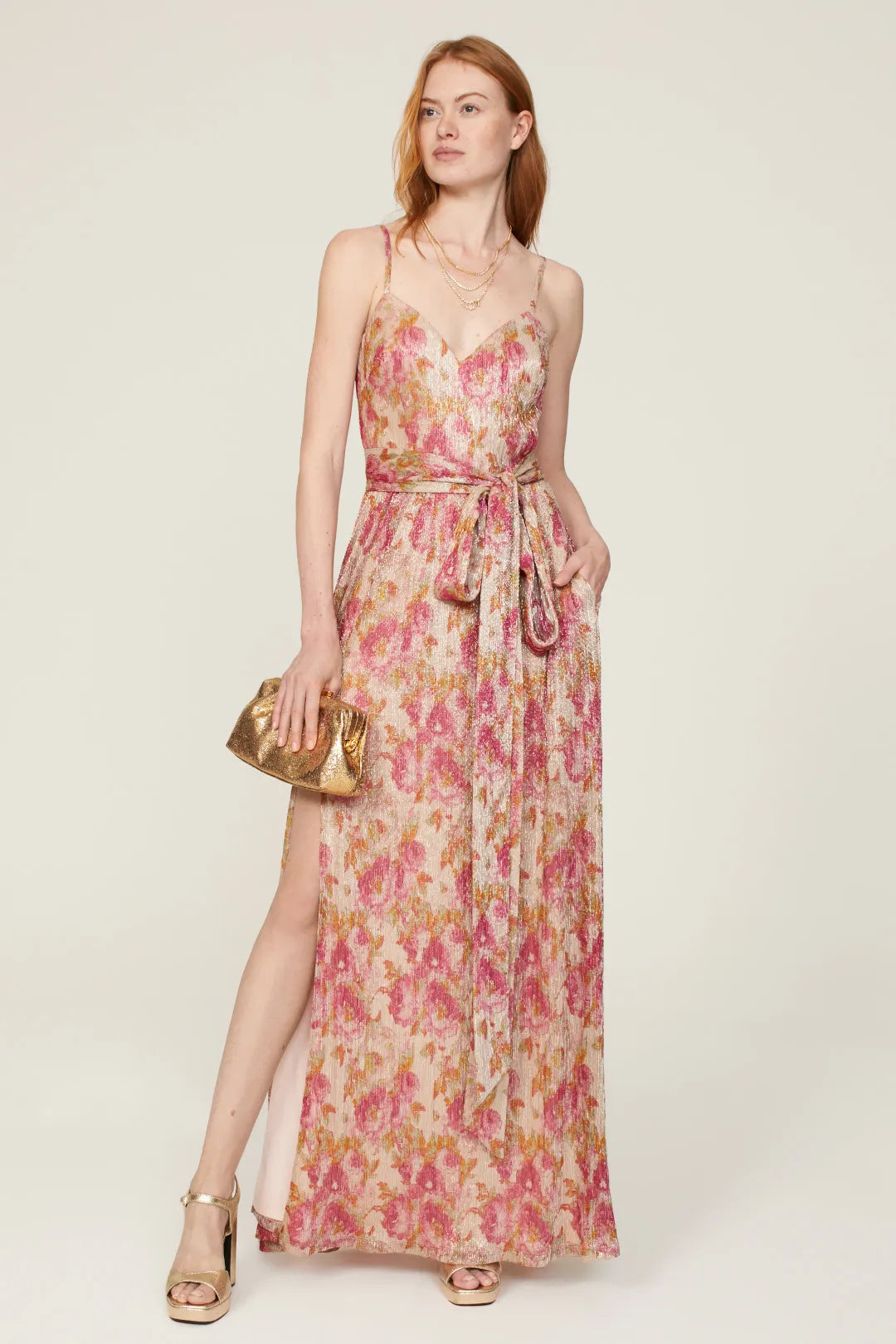 A-Line V-Neck Floor-Length Prom Dress - Chloe Dress