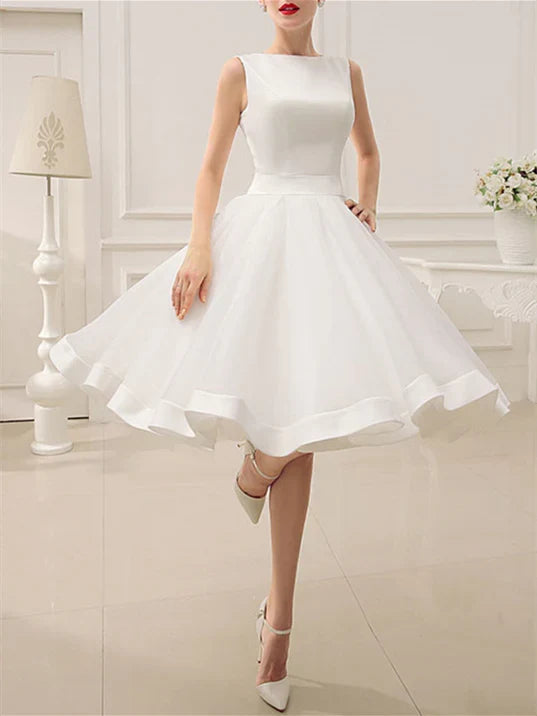 A-Line Knee-Length Wedding Dress - Chloe Dress