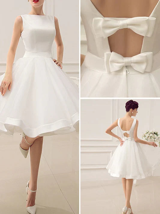 A-Line Knee-Length Wedding Dress - Chloe Dress