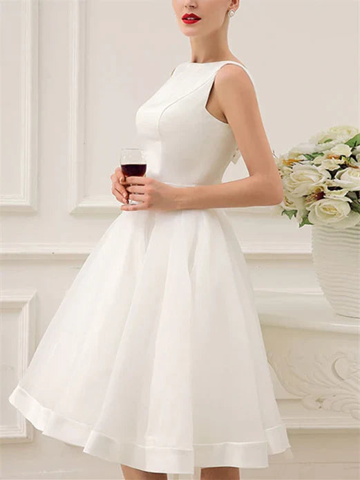A-Line Knee-Length Wedding Dress - Chloe Dress