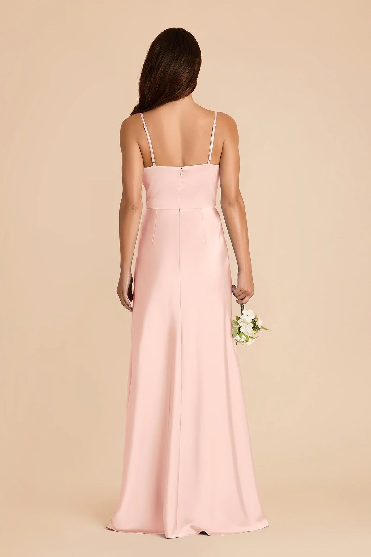 Sheath Sweetheart Satin Zipper Back Floor-Length Wedding Dress - Chloe Dress