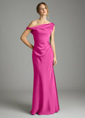 Sheath One-Shoulder Satin Wedding Dress - Chloe Dress