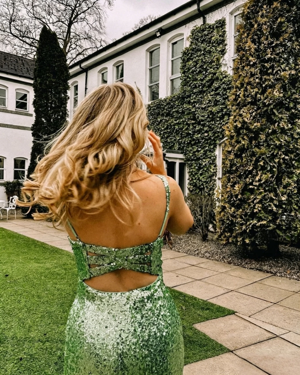 Mermaid Sweetheart Sequin High Slit Floor-Length Evening Dress - Chloe Dress