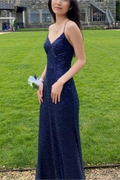 Mermaid V-Neck Open Back Evening Dress - Chloe Dress