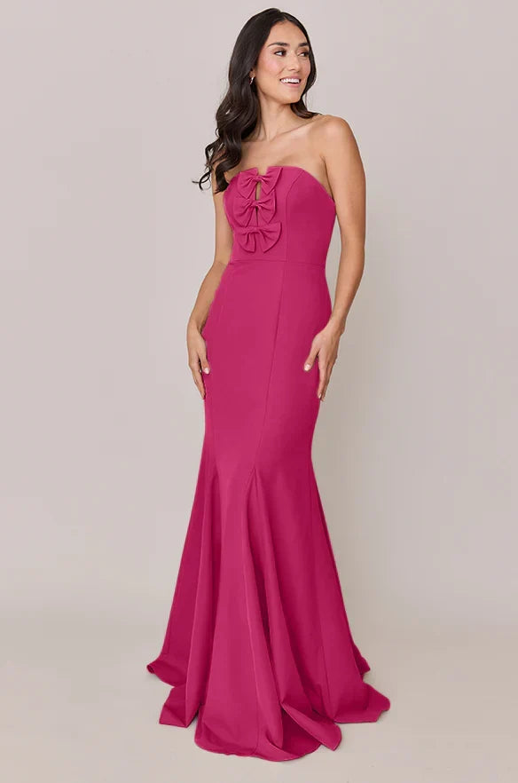 Mermaid Strapless Train Wedding Gown - Chloe Dress