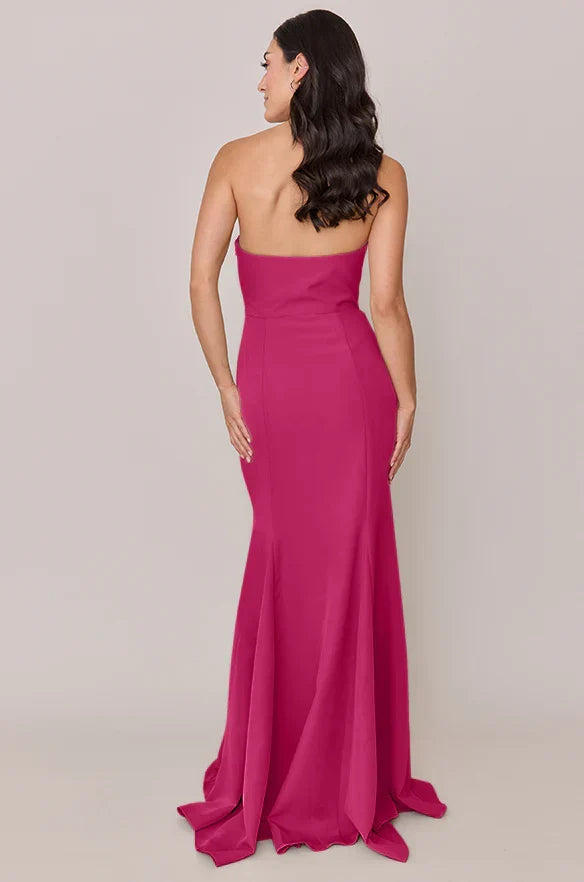 Mermaid Strapless Train Wedding Gown - Chloe Dress
