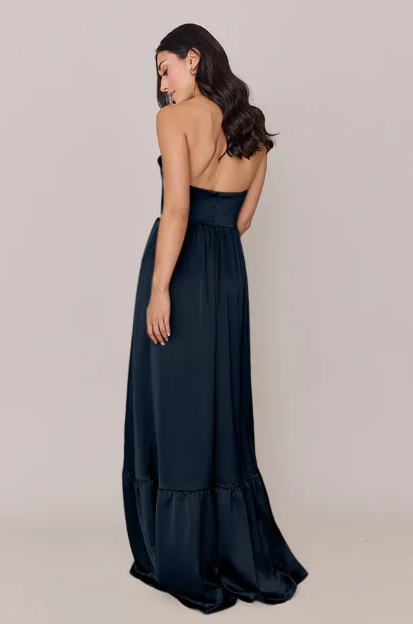 Strapless High Slit Wedding Dress - Chloe Dress