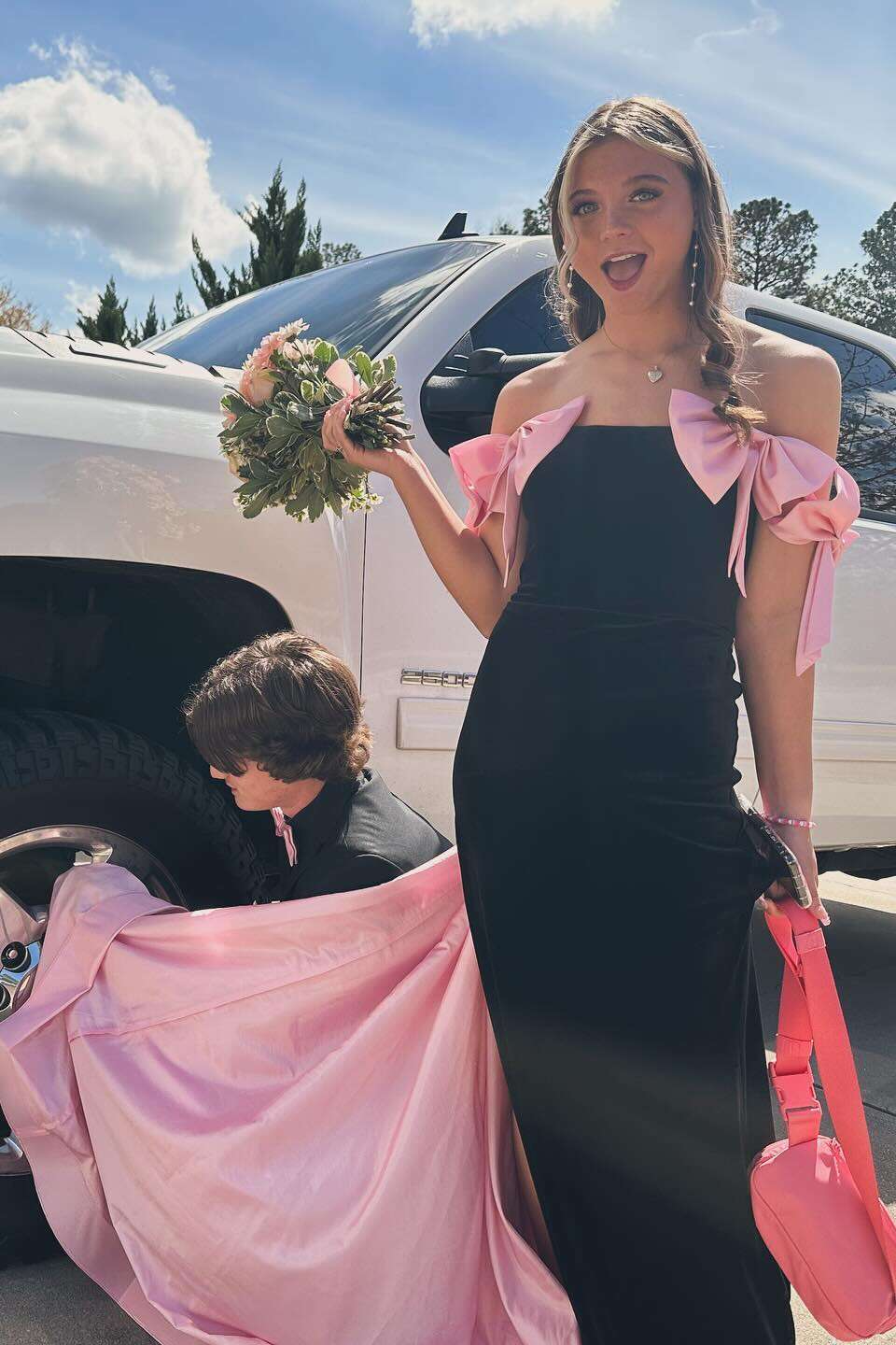 Strapless Velvet Prom Dress - Chloe Dress