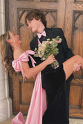 Strapless Velvet Prom Dress - Chloe Dress