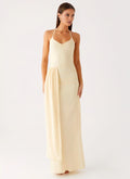 Sheath Halter Lace Lace-Up Back Floor-Length Prom Dress - Chloe Dress