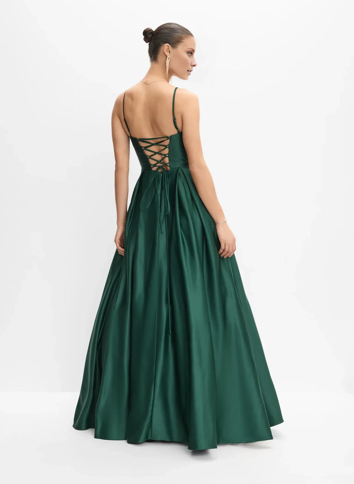 A-Line Sweetheart Satin Sleeveless Floor-Length Evening Dress - Chloe Dress
